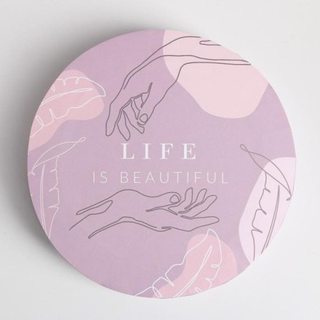 Gift round, packaging, "delicate", 13 x 13.5 cm-2