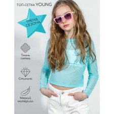 TOP for Young Girls, height 146 cm, turquoise color