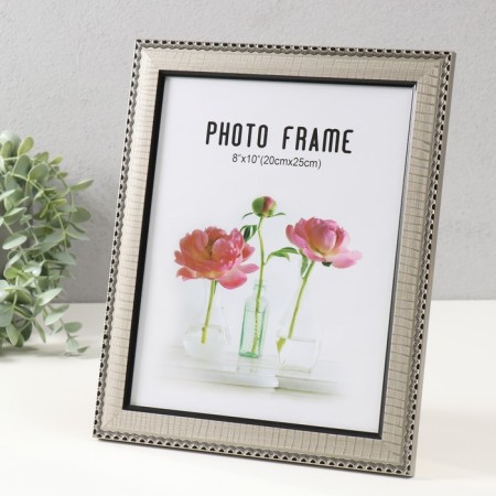Photo frame plastic 20x25 cm "Tanzania" silver 28.9x23.9x1 cm-1