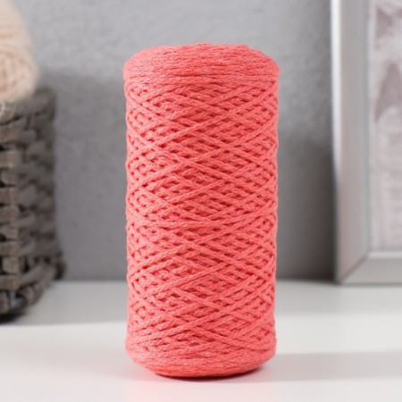 Knitting cord without a core 70% cotton, 30% polyester 1mm 200m/65 ± 10g (36-corel)