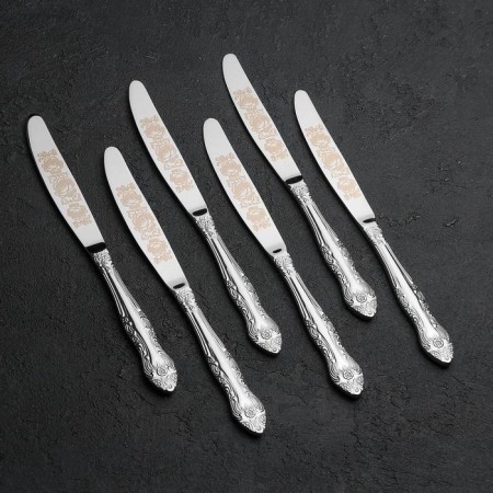 A set of cutlery "Troika", 30 items, art painting, decorative box-6