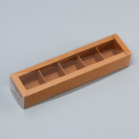 Box for 5 sweets, 22 x 5.5 x 3.5 cm. Confectionery packaging-1