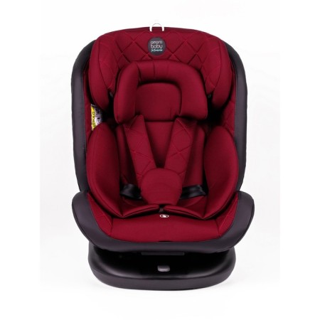 AMAROBABY BRILIANT, ISOFIX fastening, class D, group 0+/1/2/3 (0-36 kg), red red color, red-1