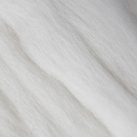 Fasting wool 100% half -toned wool 50g (01 white)-2