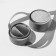 Case from Korean velvet for earrings/ring "Surprise" 5.8 × 5.3 cm, color gray color