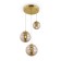 VINARE lamp, 3x40W E14, brass color