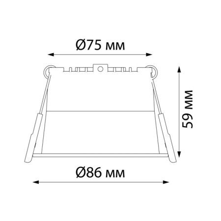 Luminer built -in LED NovOCH. Tran, 9W, LED, 59x86x86 mm, white color-1