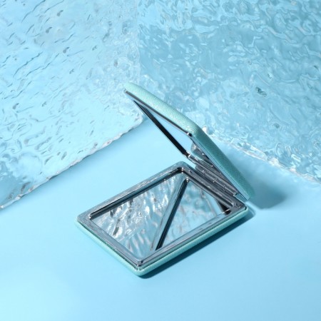 Mirror folding "shine", 6.3 × 8.7 × 1.8 cm, blue color-2