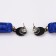 Earrings "Brushes" Harmony, Blue L -brush color 9.5cm