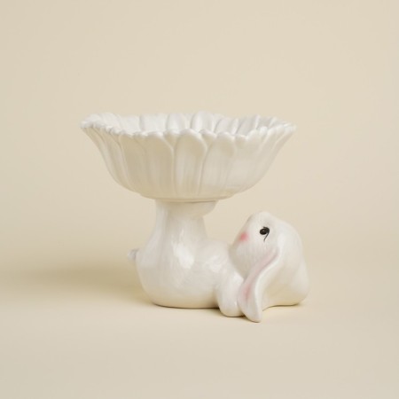 Sl Home "Forest Rabbit", 19 × 17.5 × 15 cm, white color