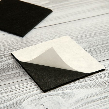 Furniture tundra, 85 x 85 mm, square, black, 2 pcs.-5