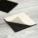 Furniture tundra, 85 x 85 mm, square, black, 2 pcs.