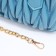 Bag Cross-Bodi with a zipper, blue color