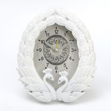 Clock - desktop an alarm clock, discrete move, dial 7 x 11 cm, 14.5 x 15.5 cm