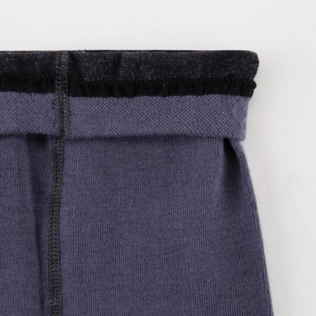 Pantyhose children, dark gray color/print mix, height 152-158-2