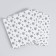 Set of dishes "Happy Birthday", silver stars