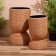 A set of wicker pots, 2 pcs, 63x36x36/52x30x30 cm
