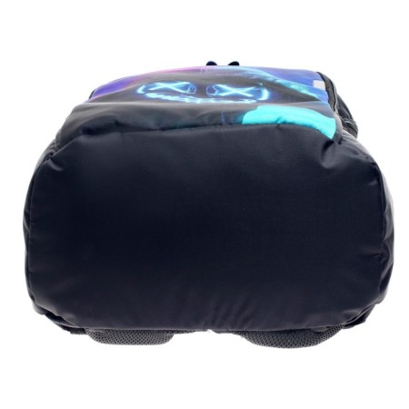 School backpack, 37 x 26 x 13 cm, ergonomic back, calligrata with "mask"-13