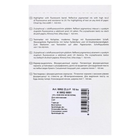 MARKER PRISTOR 4.6 Centropen 8852, fluorescent, yellow color-4