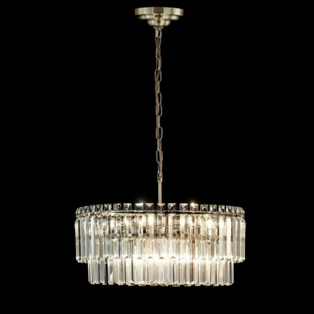 Suspended chandelier Citilux “Foundation” CL303193, 9X60W, E14, brown color-4