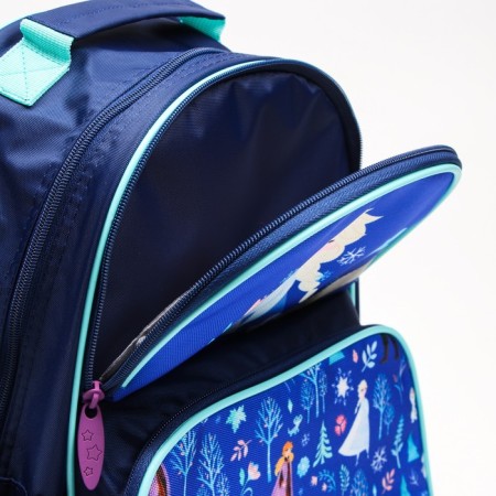 School backpack with an ergonomic back, 37x26x15 cm, cold heart-7