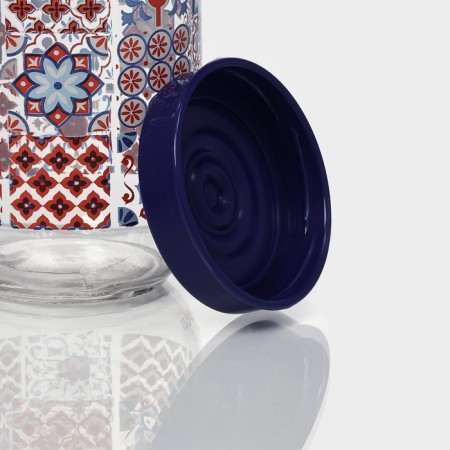 Glass Bank for bulk products "Mosaic", 1 liter-3