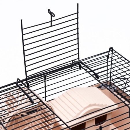 Mini cell for rodents "Pijon" No. 1, equipped, 27 x 15 x 13 cm, beige-3