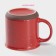 Mug ceramic shares "CLUO", 330 ml, red color