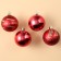 Christmas tree balls New Year's “Miracles near!”, For the New Year, plastic, d = 6, 4 pcs., Red color with gold
