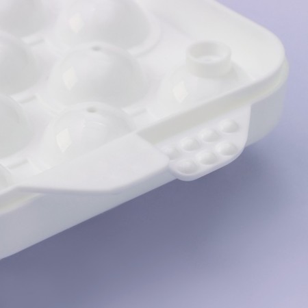 Form for ice "Sphere", 16 × 12 cm, 13 cells, white color-4