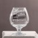 Cognac glass "Dad does not thump" a bottle, 265 ml, a neckline