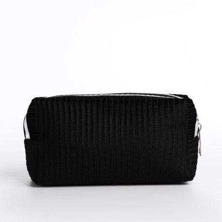 Cosmetic bag with lightning, black color-1