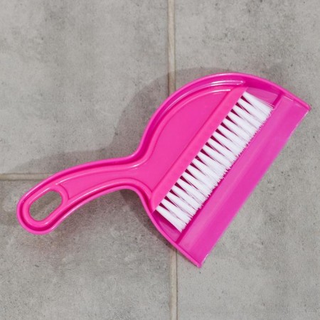 Cleaning set, brush, scoop, color mix-3