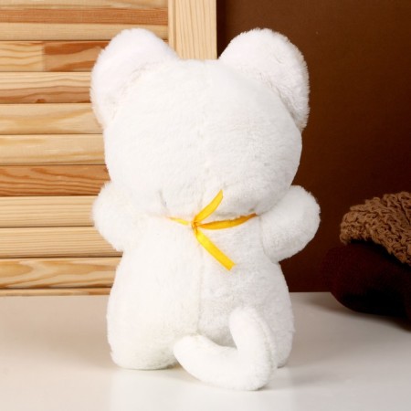 Soft toy "cat", 23 cm, white color-2