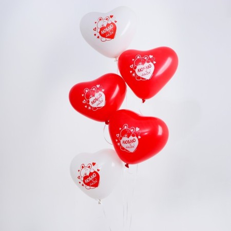 Shar Latex 12 "I love you", Bear, 25 pcs.-1