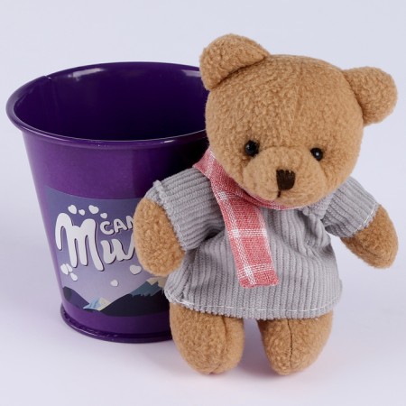 Soft toy "The smallest", Bear, Mix color-1