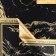 Palette packaging for flowers "marble", matte, black-gold, 57 x 57 cm