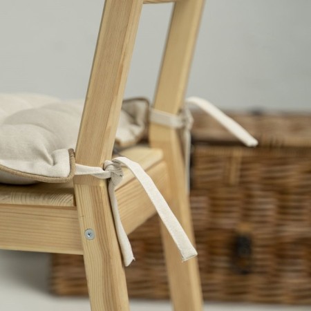 Pillow for the chair "Ibiza", size 40x40 cm, cream color-1