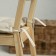 Pillow for the chair "Ibiza", size 40x40 cm, cream color