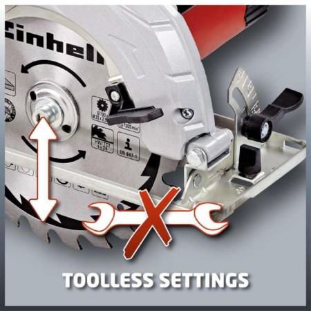 Circular saw Einhell TC-CS 1400, 1400 W, 5200 rpm, 190x30 mm, 45/66 mm-3