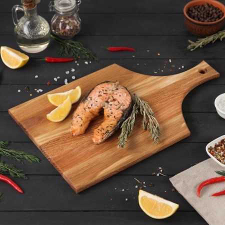 Board cutting Oak MAGISTRO, 40 × 24 × 1.2 cm, with a handle-12
