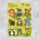 Paper stickers "jungle", with coloring on the back, 11 × 15.5 cm