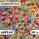 Sprinking confectionery "stars", assorted 50 g