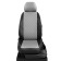 Auto-Cherkhli for Renault Duster 1 since 2015-2021, jeep, perforation, eco-leather, light gray, black color