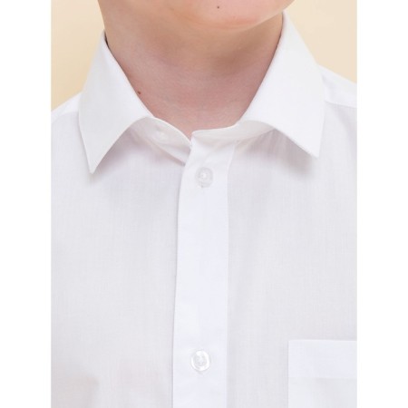 Short -sleeve shirt for Pelican boy, height 122 cm, white color-3
