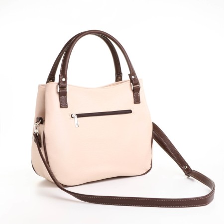 Female bag with lightning, medium size, beige color-2