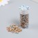 Decor "Semiobusins ​​and rhinestones. Gradient Blue Cream" D = 4 mm 10 g 200 pcs 5x2.5 cm mix