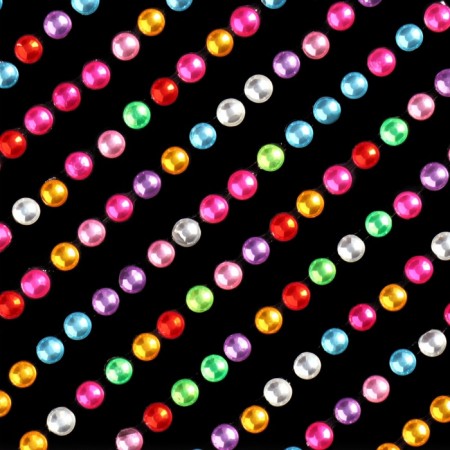 Rhinestones for decor, on adhesive, 3 mm, multi -colored-3