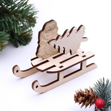 Suvenir Sancti "Snake with a Christmas tree", type 3, 10.5 x 4.7 x 7.8 cm-2