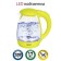 Electric kettle ECON ECO-1739KE, 2200 W, glass, 1.7 l, color lime